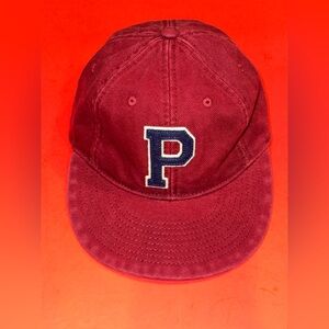 POLO Ralph Lauren Wool Style “P” Logo Baseball Cap Chainstitch Leather Strapback